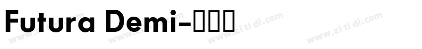 Futura Demi字体转换